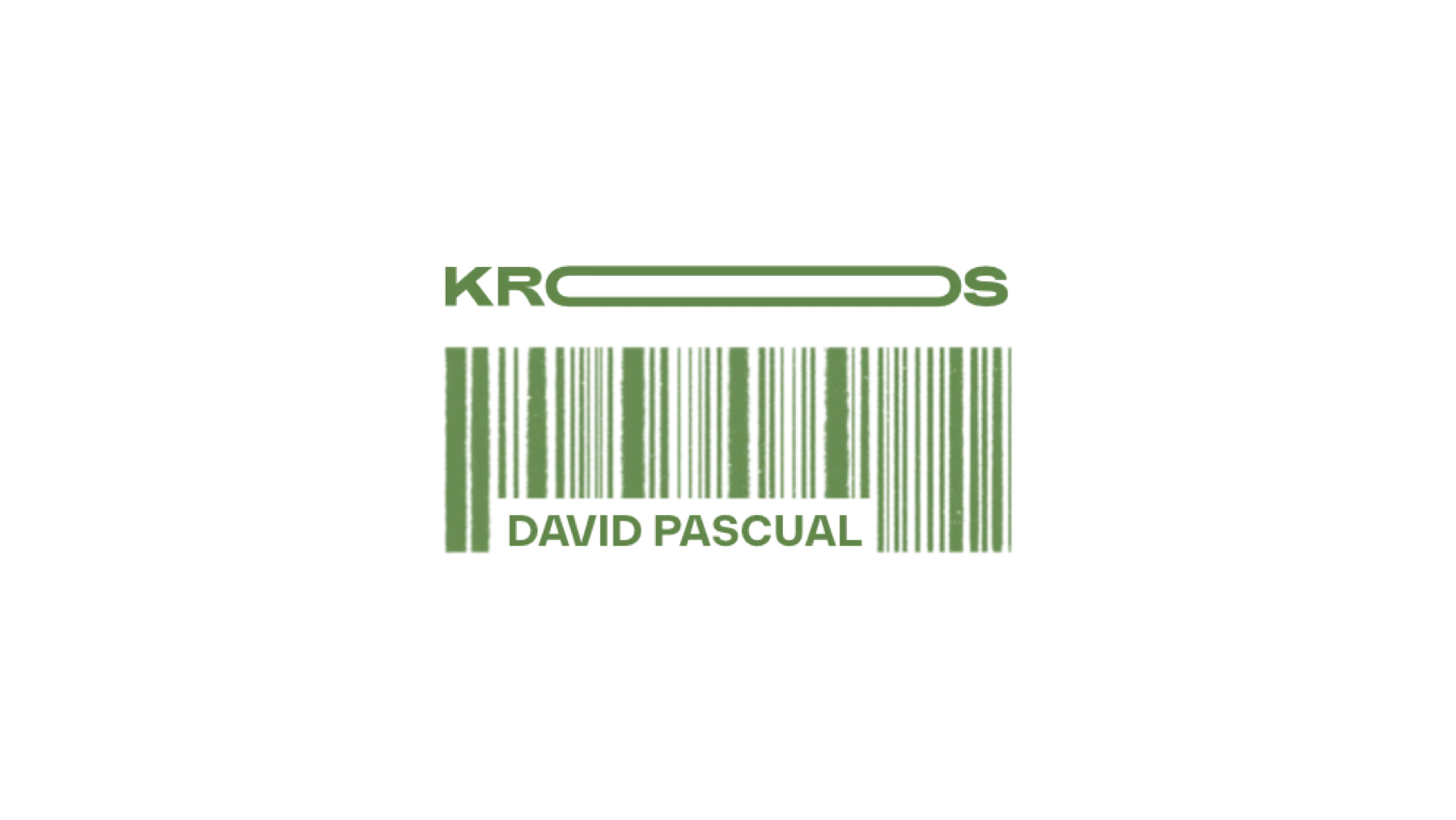 Código de barras identidad Kroos Studio — David Pascual diseñador gráfico La Rioja