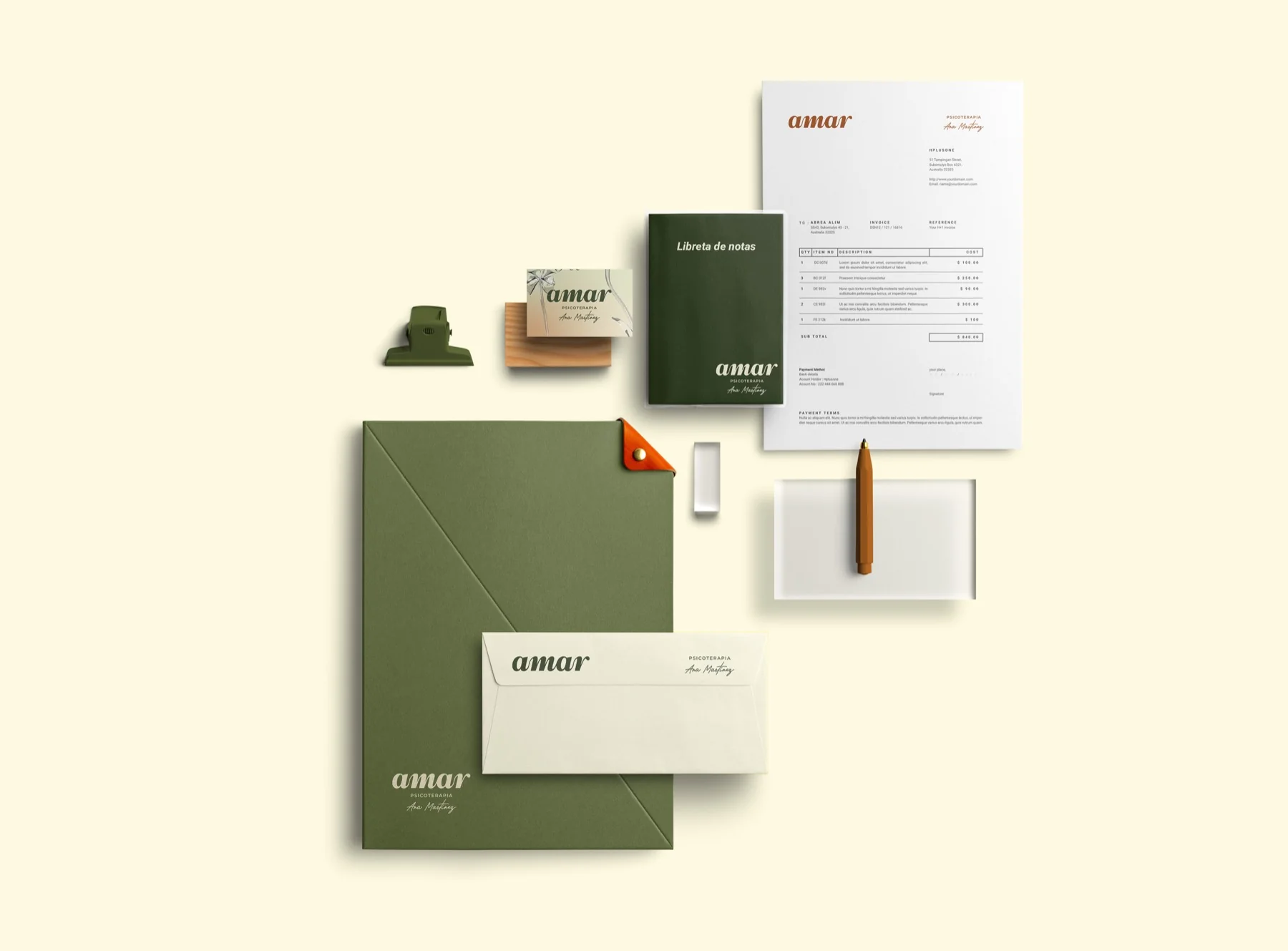 AMAR by Ana Martínez — logotipo e identidad visual para consulta de psicología
