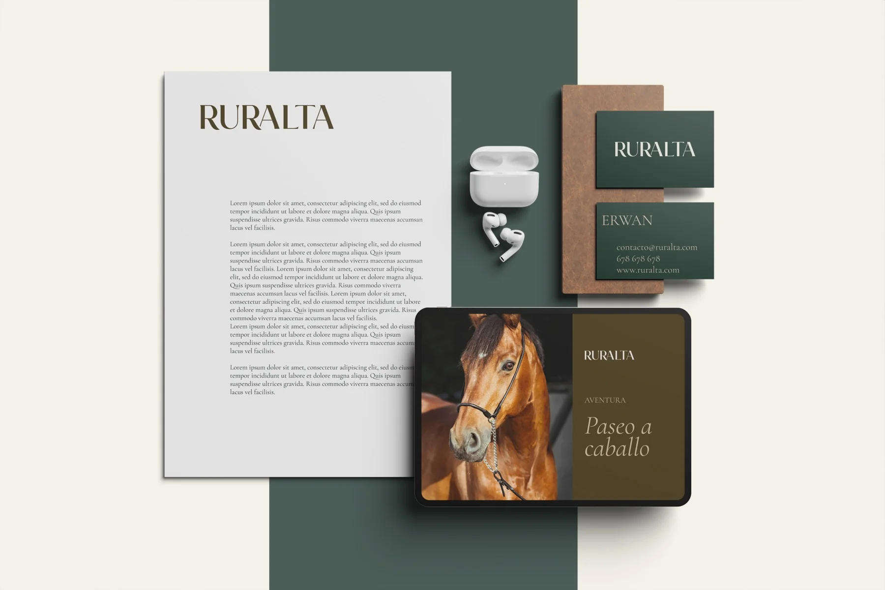 Ruralta — logotipo e identidad visual para turismo rural