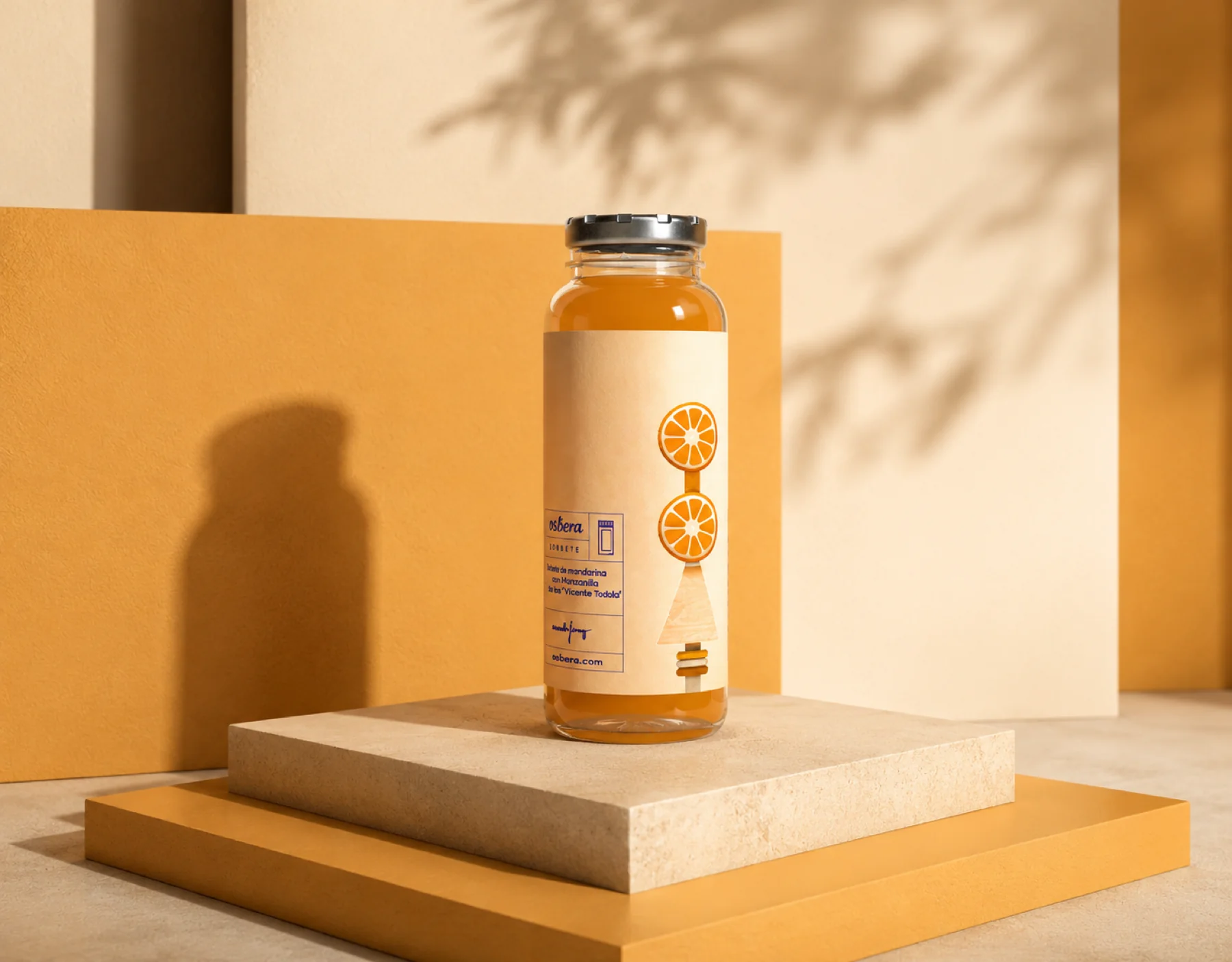 Dellasera — detalle del packaging de helado artesanal