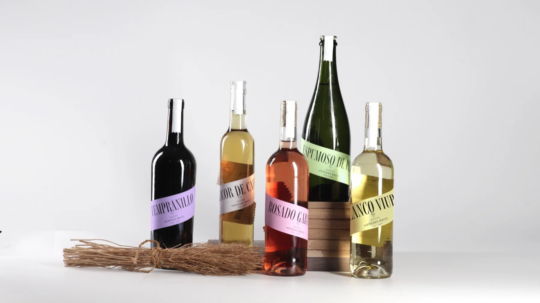Heredes Baco — diseño de etiqueta de vino para bodega en La Rioja