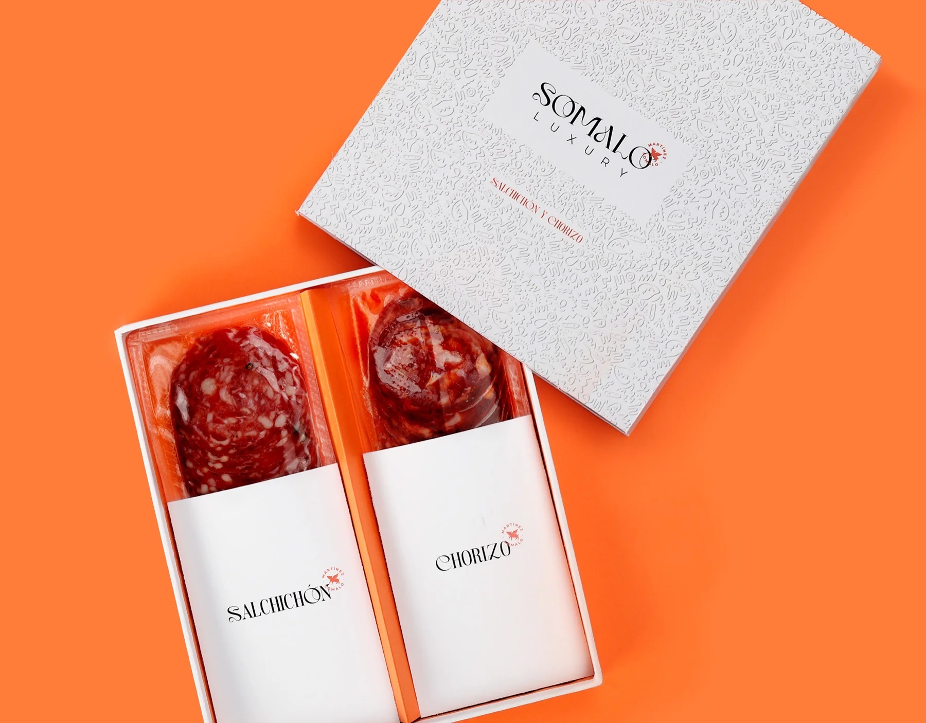 Somalo Luxury — galería del proyecto de packaging de embutidos premium